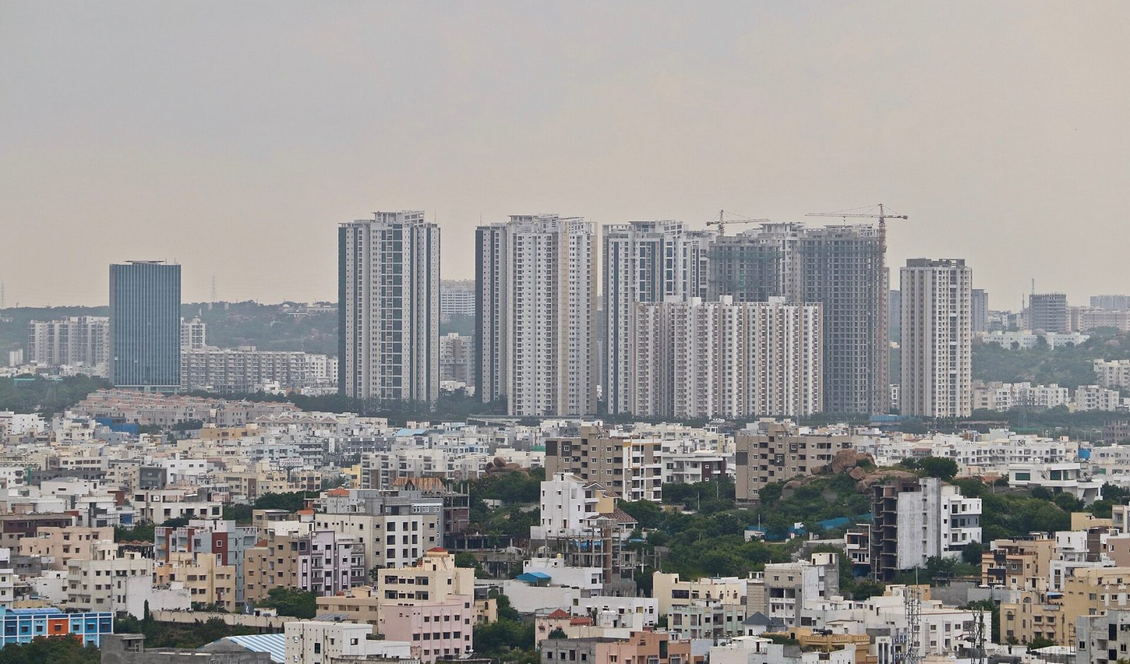 High-rise buildings in Madhapur, Hyderabad